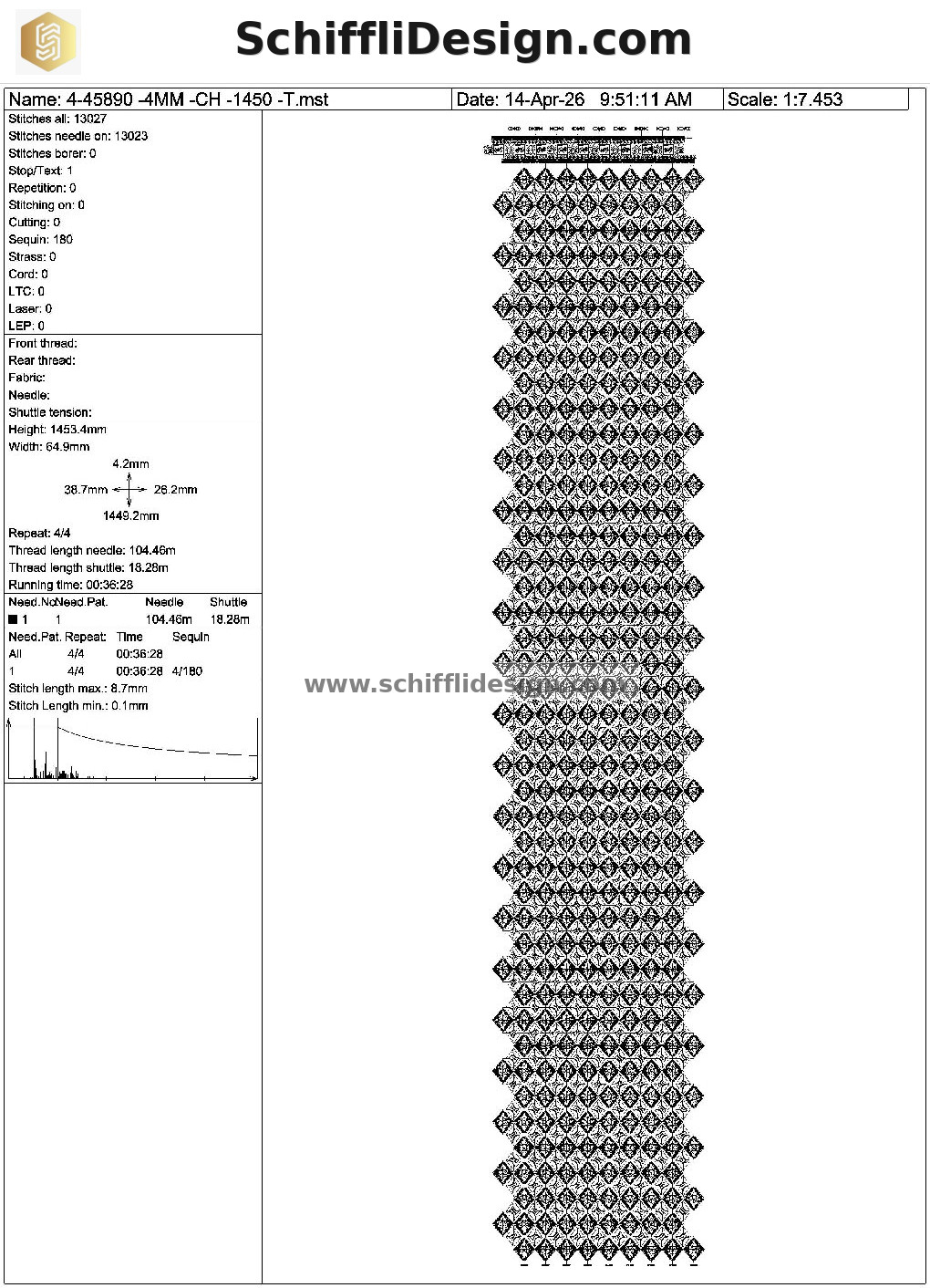 Sleeve 4/4 Design SD-4003-SLV